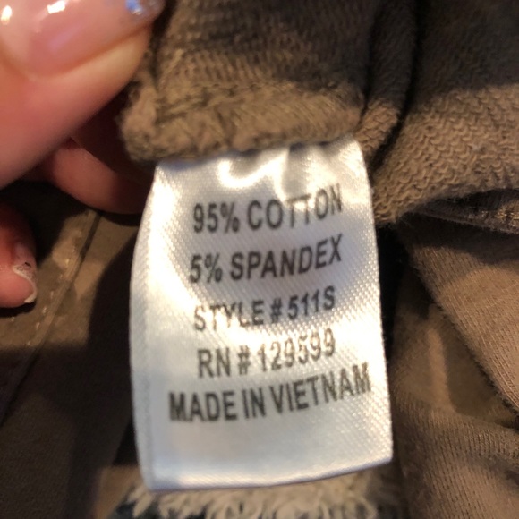 SOLD! Tan Stretchy Jeans - Picture 4 of 4